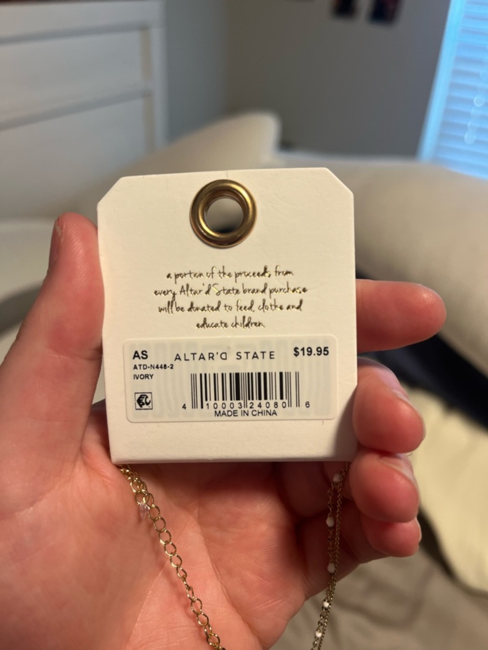 ❤️‍🔥BOGO FREE NWT Altar'd State Gold Layered Cross Pendant Necklace Christian - Picture 4 of 4
